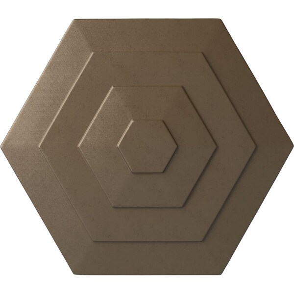 Ekena Millwork Woodruff Ceiling Medallion, Hand-Painted Warm Silver, 23 1/4"OD x 7/8"P CM23WFWSS - main